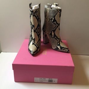 Paris Texas Snake Print Ankle Boots 100 mm EU36